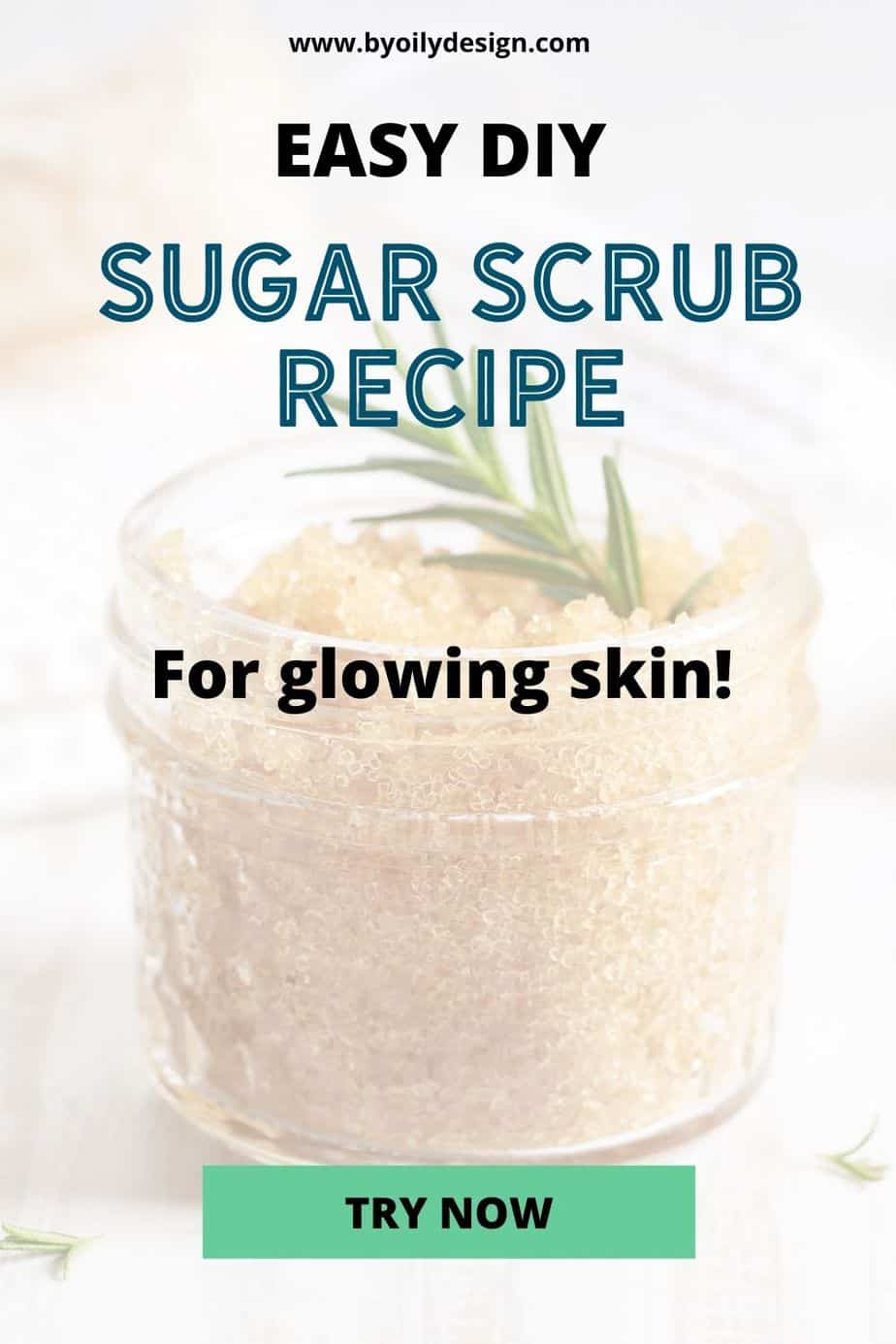 Easy DIY Sugar Scrub For Dry Cracked Hands